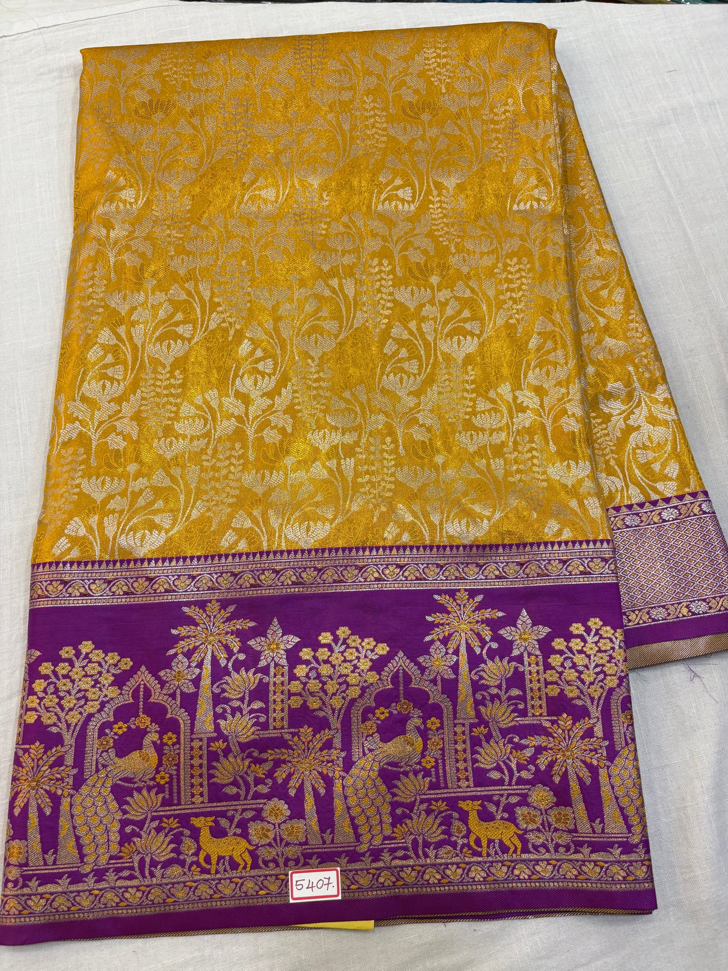 Meenakari Semi Kanchi Pattu Sarees