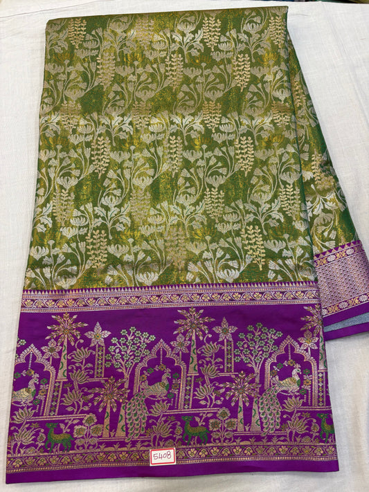 Meenakari Semi Kanchi Pattu Sarees