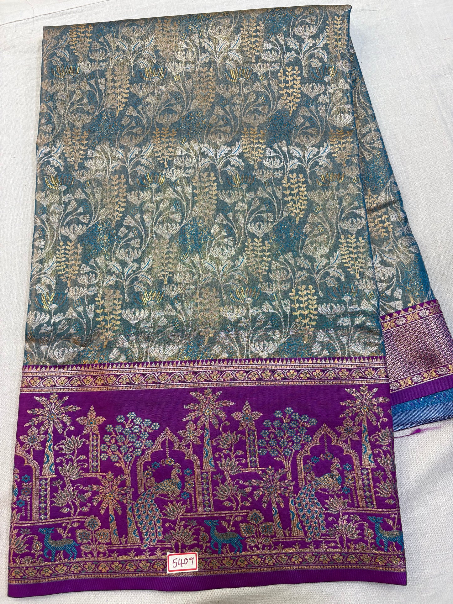Meenakari Semi Kanchi Pattu Sarees