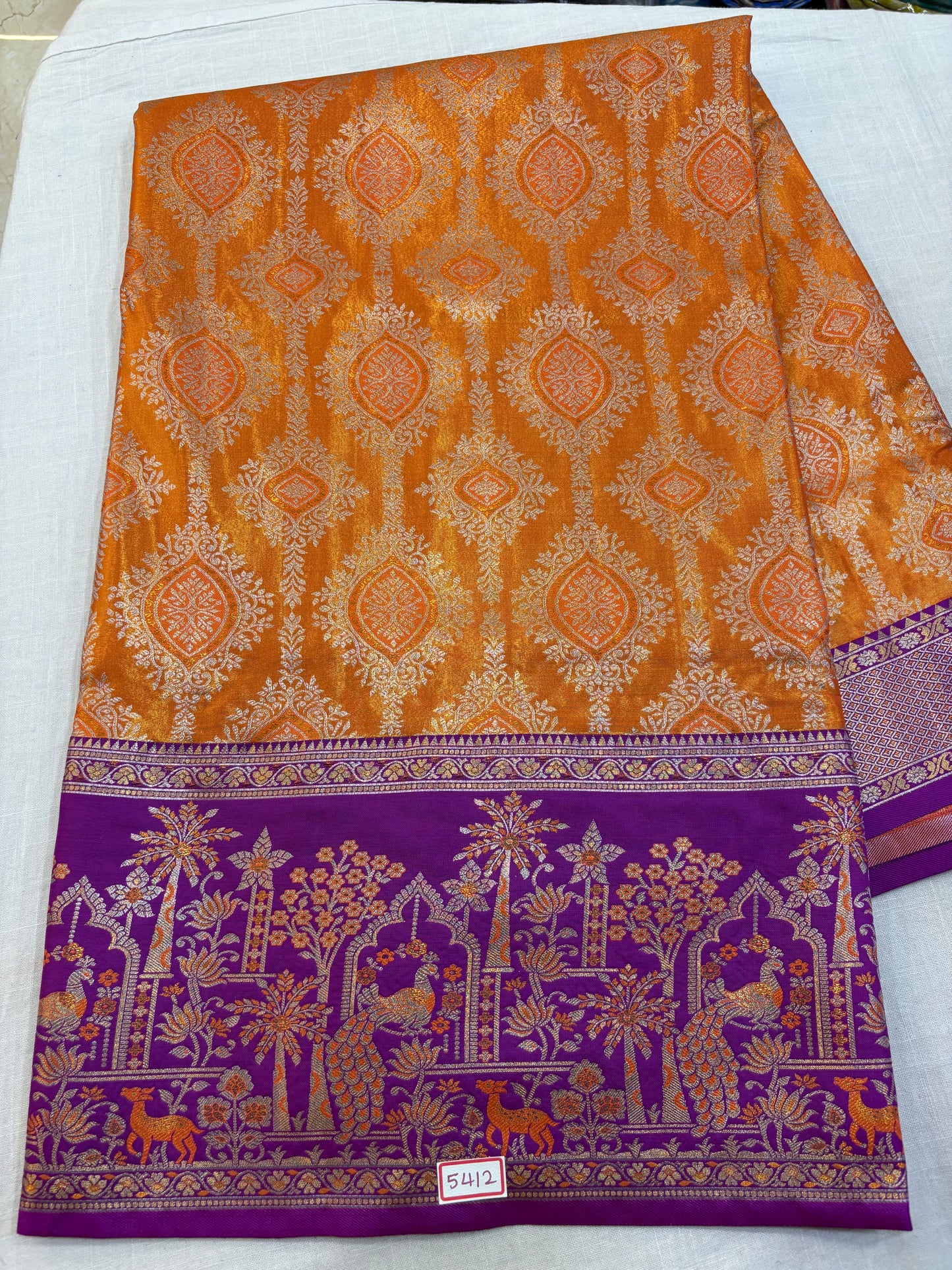 Meenakari Semi Kanchi Pattu Sarees