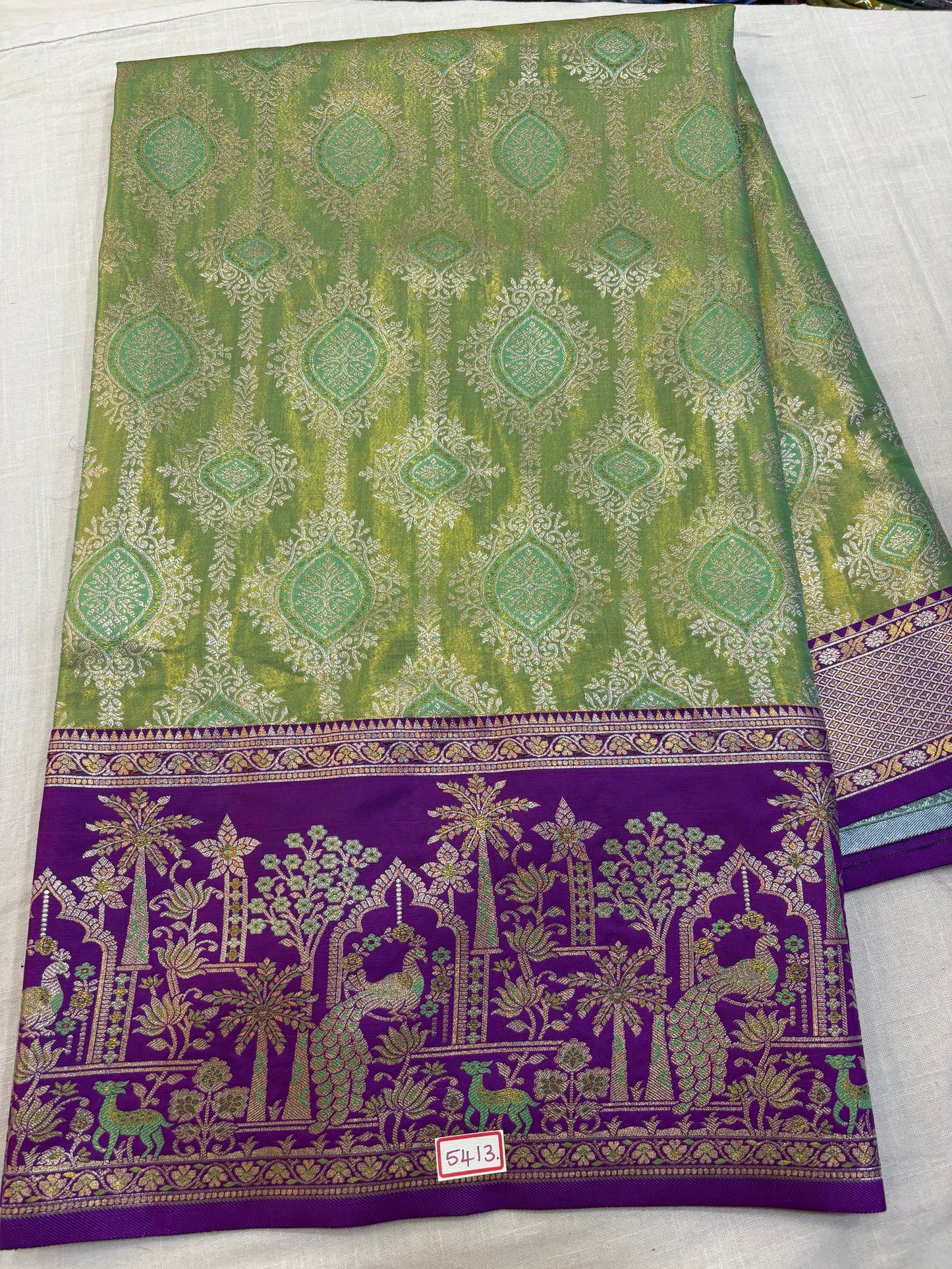 Meenakari Semi Kanchi Pattu Sarees
