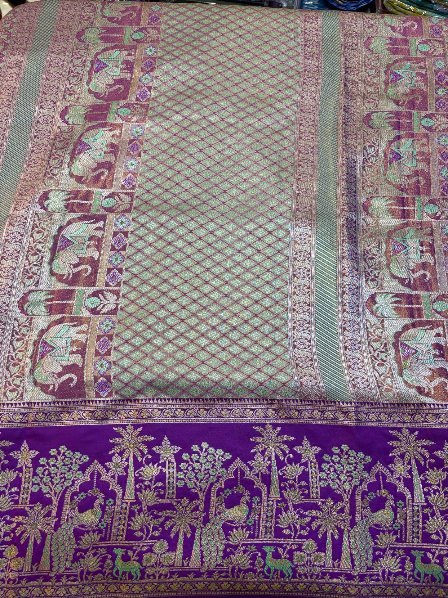 Meenakari Semi Kanchi Pattu Sarees
