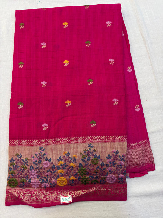 Moonga Paithani saree
