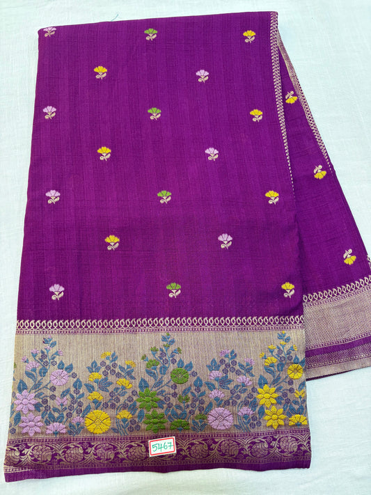 Moonga Paithani saree