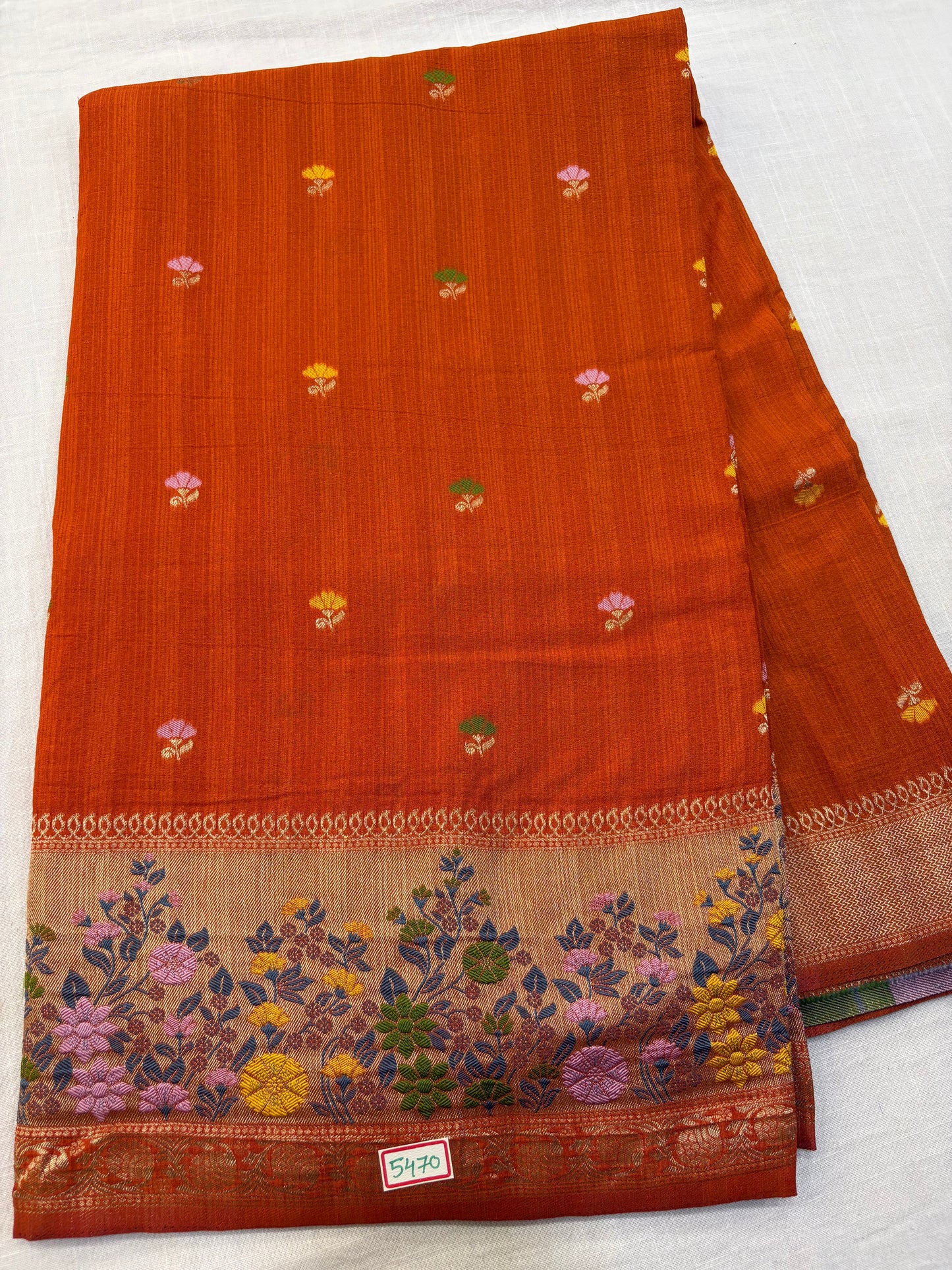 Moonga Paithani saree