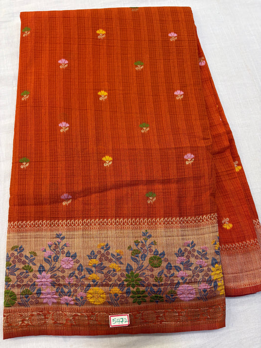 Moonga Paithani saree