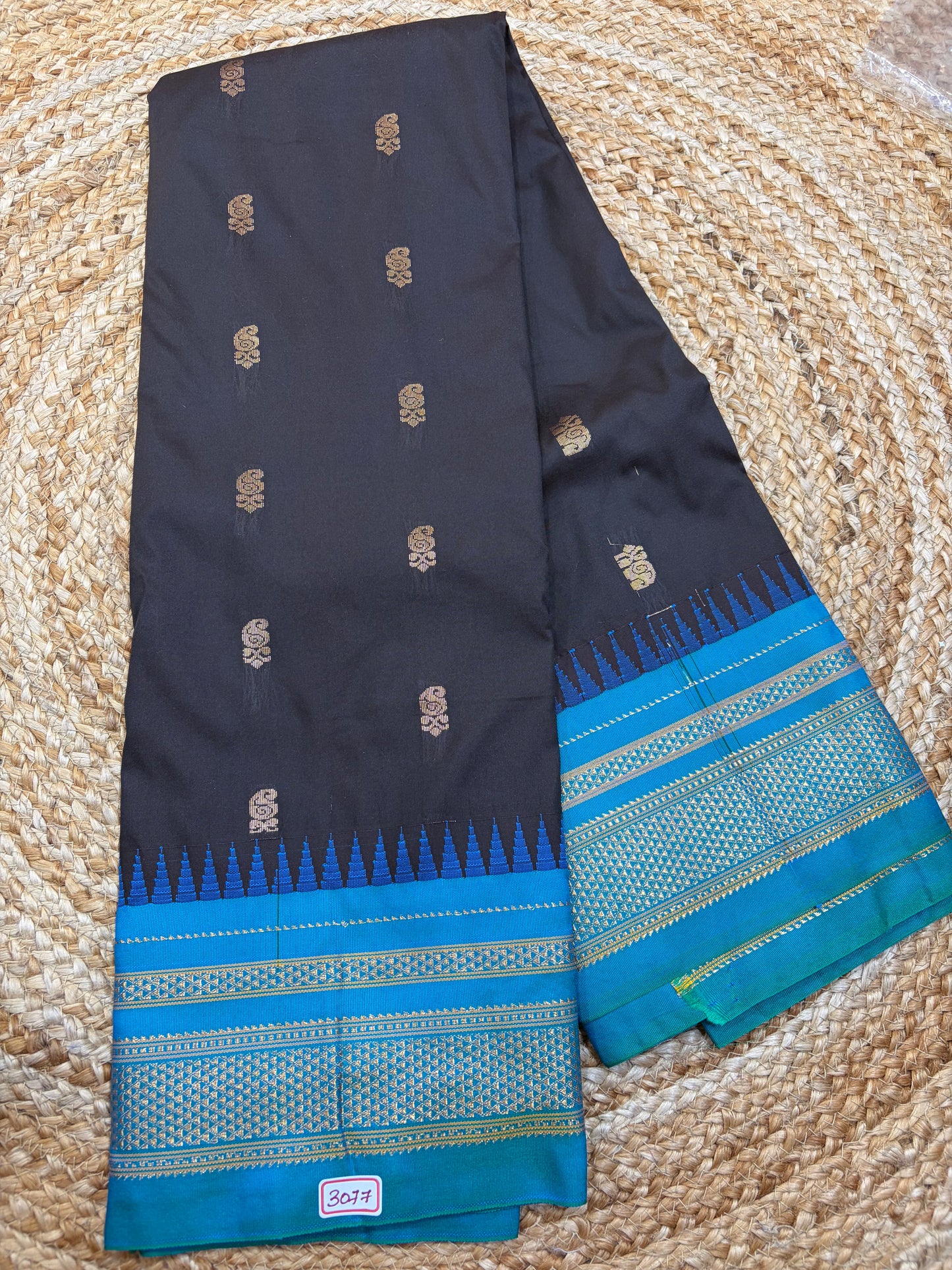 Ilkal Semi Gadwal Silk Saree