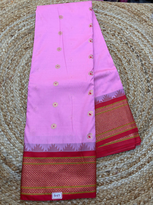 Ilkal Semi Gadwal Silk Saree