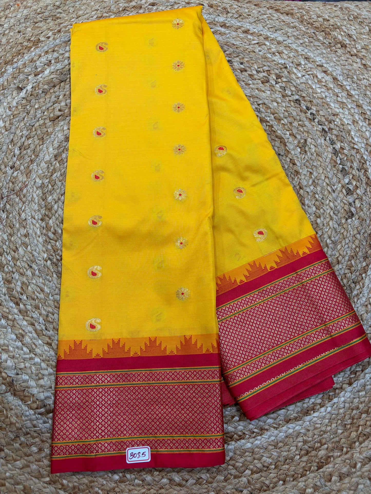 Ilkal Semi Gadwal Silk Saree