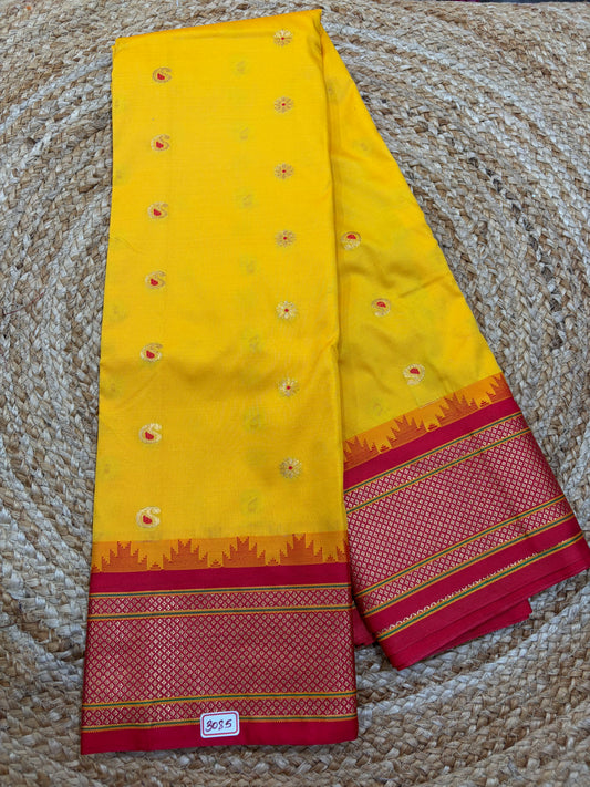 Ilkal Semi Gadwal Silk Saree