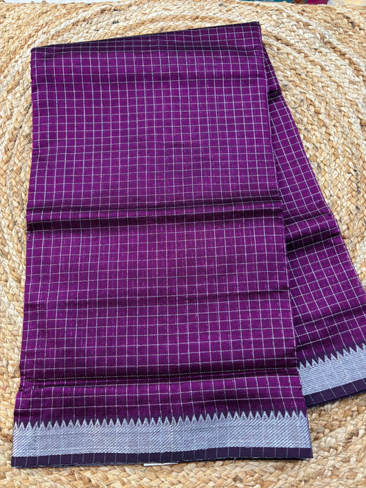 Mangalgiri checks Silk Saree