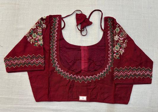 Raw Silk Maggam work blouses