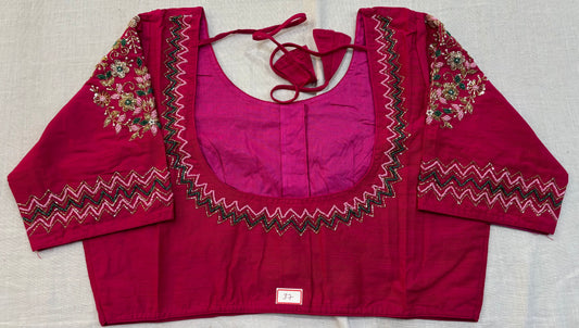 Raw Silk Maggam work blouses