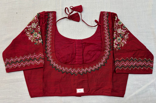 Raw Silk Maggam work blouses