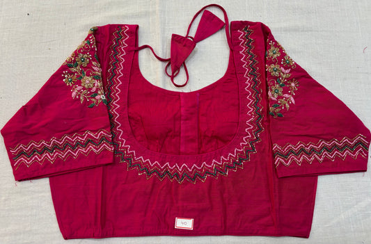 Raw Silk Maggam work blouses