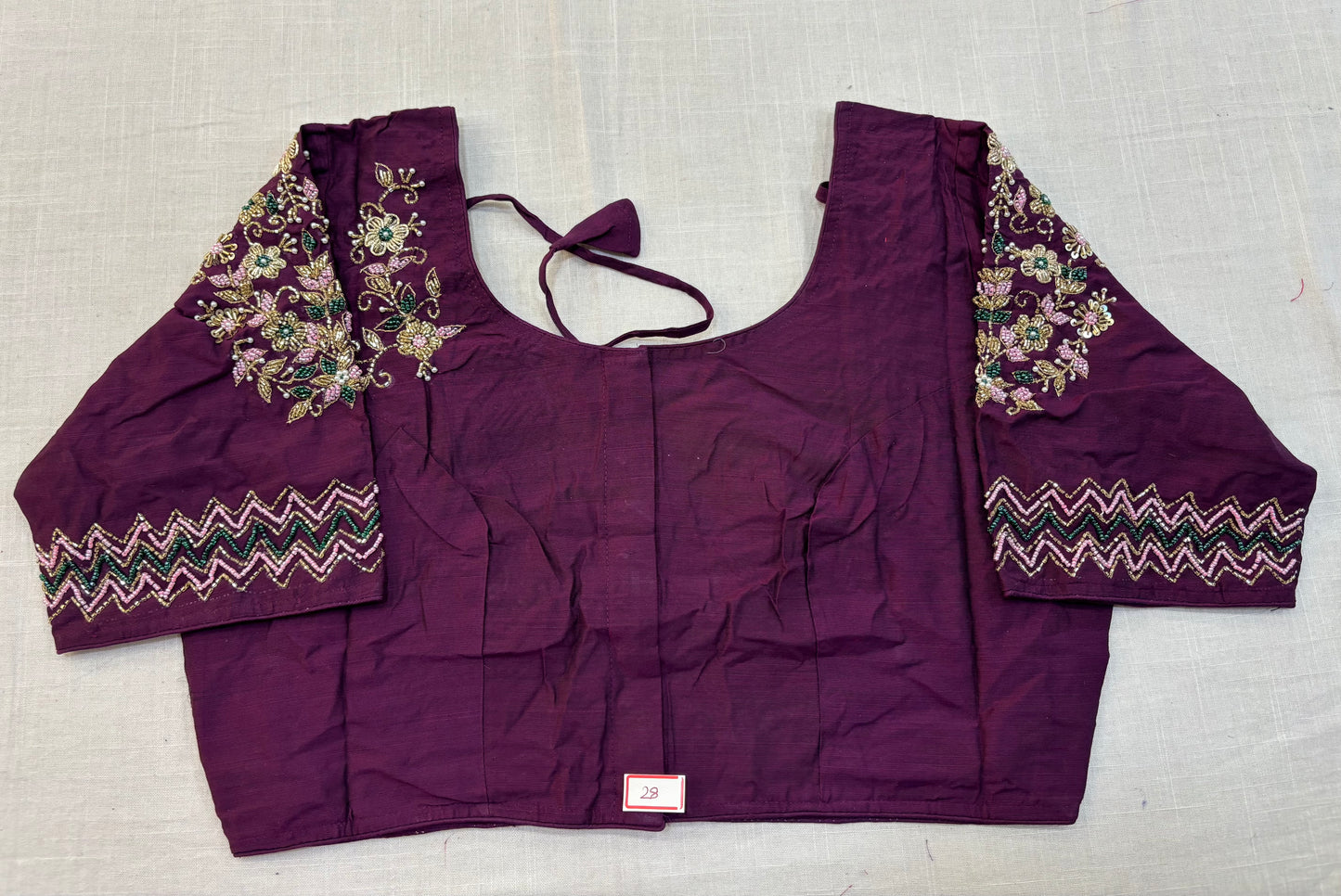 Raw Silk Maggam work blouses