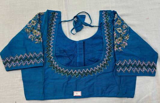 Raw Silk Maggam work blouses
