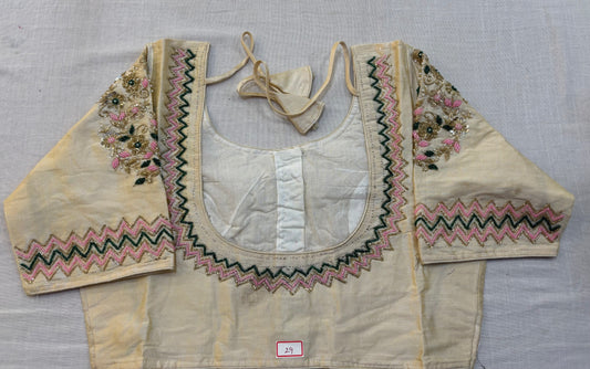 Raw Silk Maggam work blouses