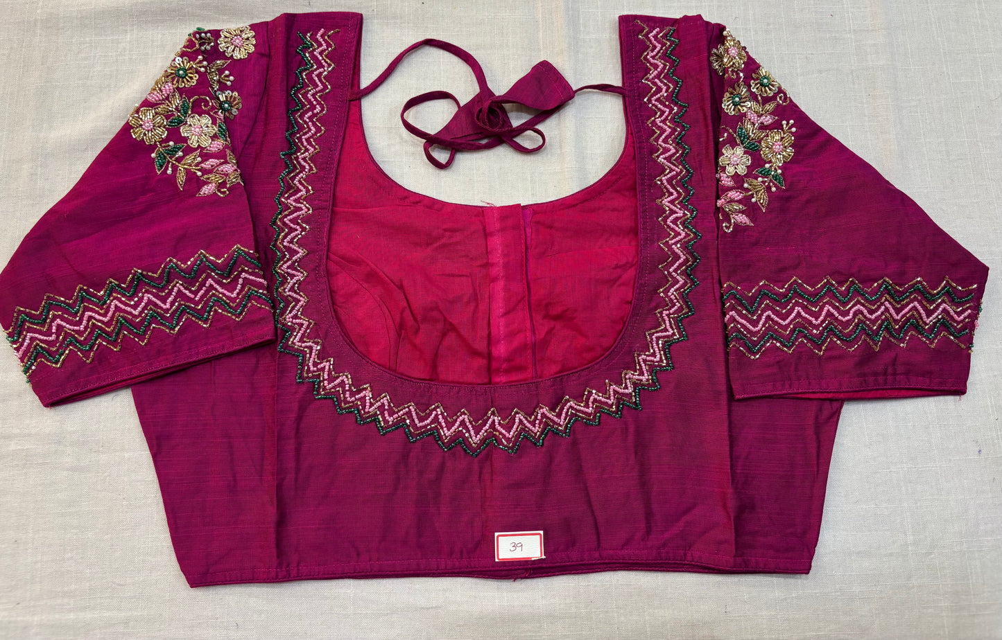 Raw Silk Maggam work blouses
