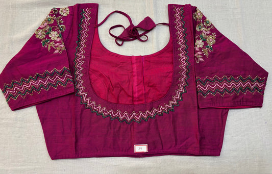 Raw Silk Maggam work blouses