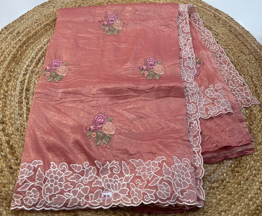 Soft Organza Embroidery Sarees