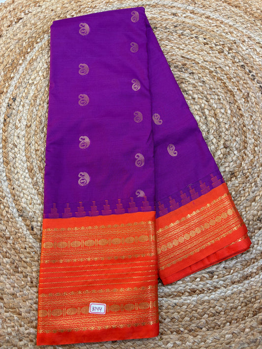 Semi Gadwal Silk Saree