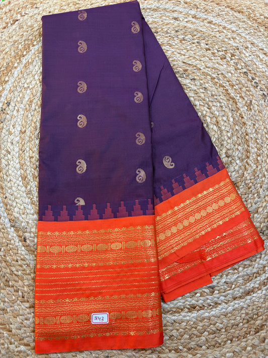 Semi Gadwal Silk Saree