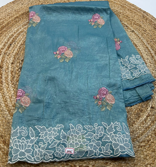 Soft Organza Embroidery Sarees