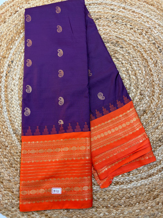 Semi Gadwal Silk Saree