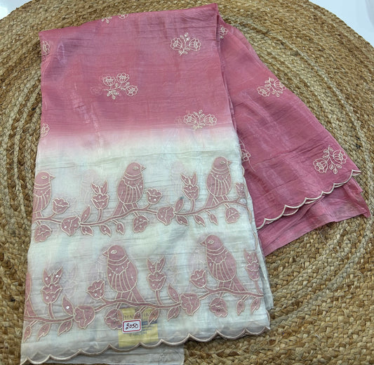 Soft Organza Embroidery Sarees