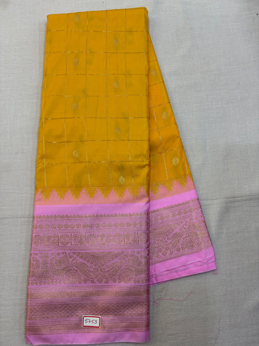 Semi Gadwal Silk Saree