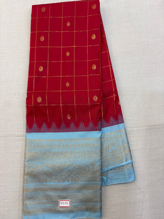 Semi Gadwal Silk Saree