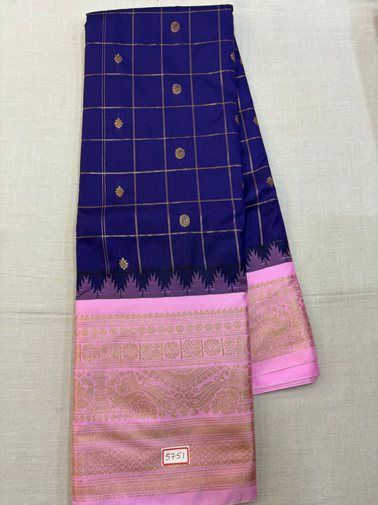 Semi Gadwal Silk Saree