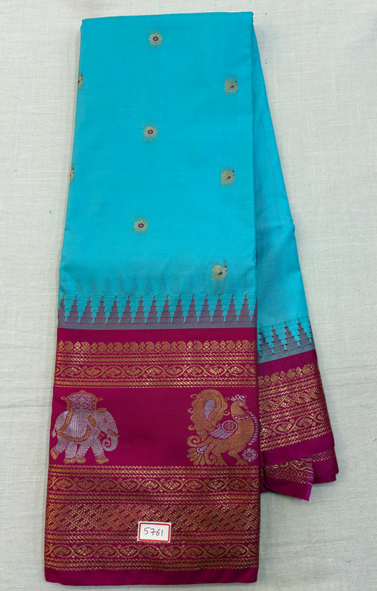 Semi Gadwal Silk Saree