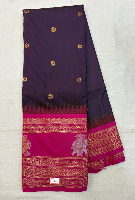 Semi Gadwal Silk Saree