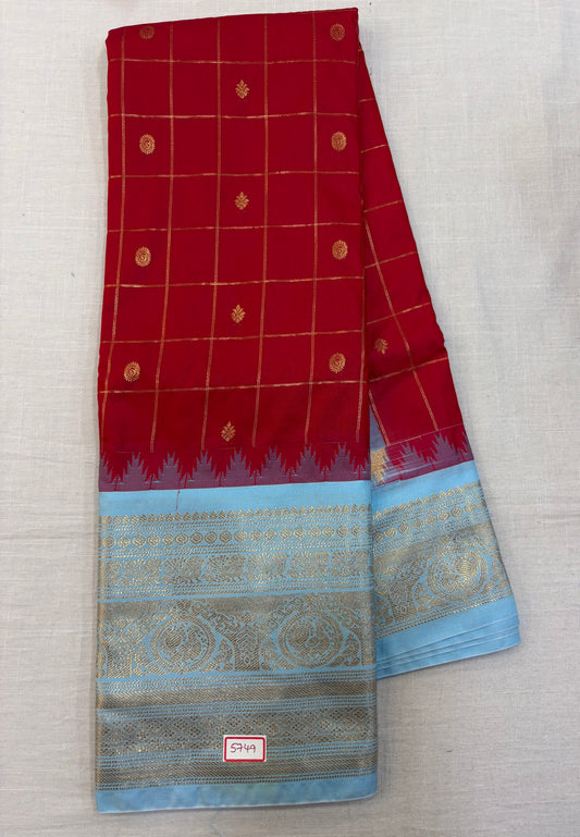 Semi Gadwal Silk Saree