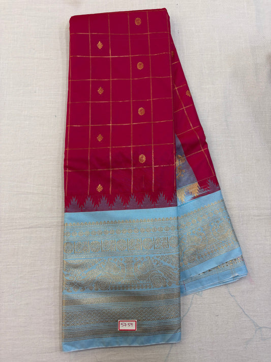 Semi Gadwal Silk Saree
