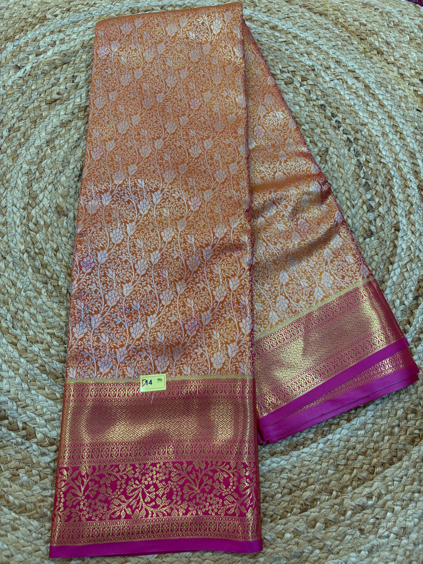 Semi Kanchi 1G gold Saree