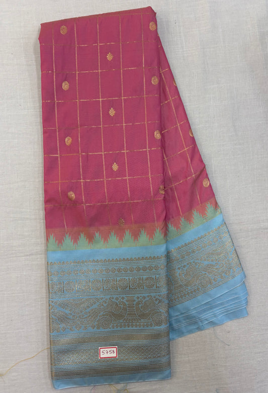 Semi Gadwal Silk Saree