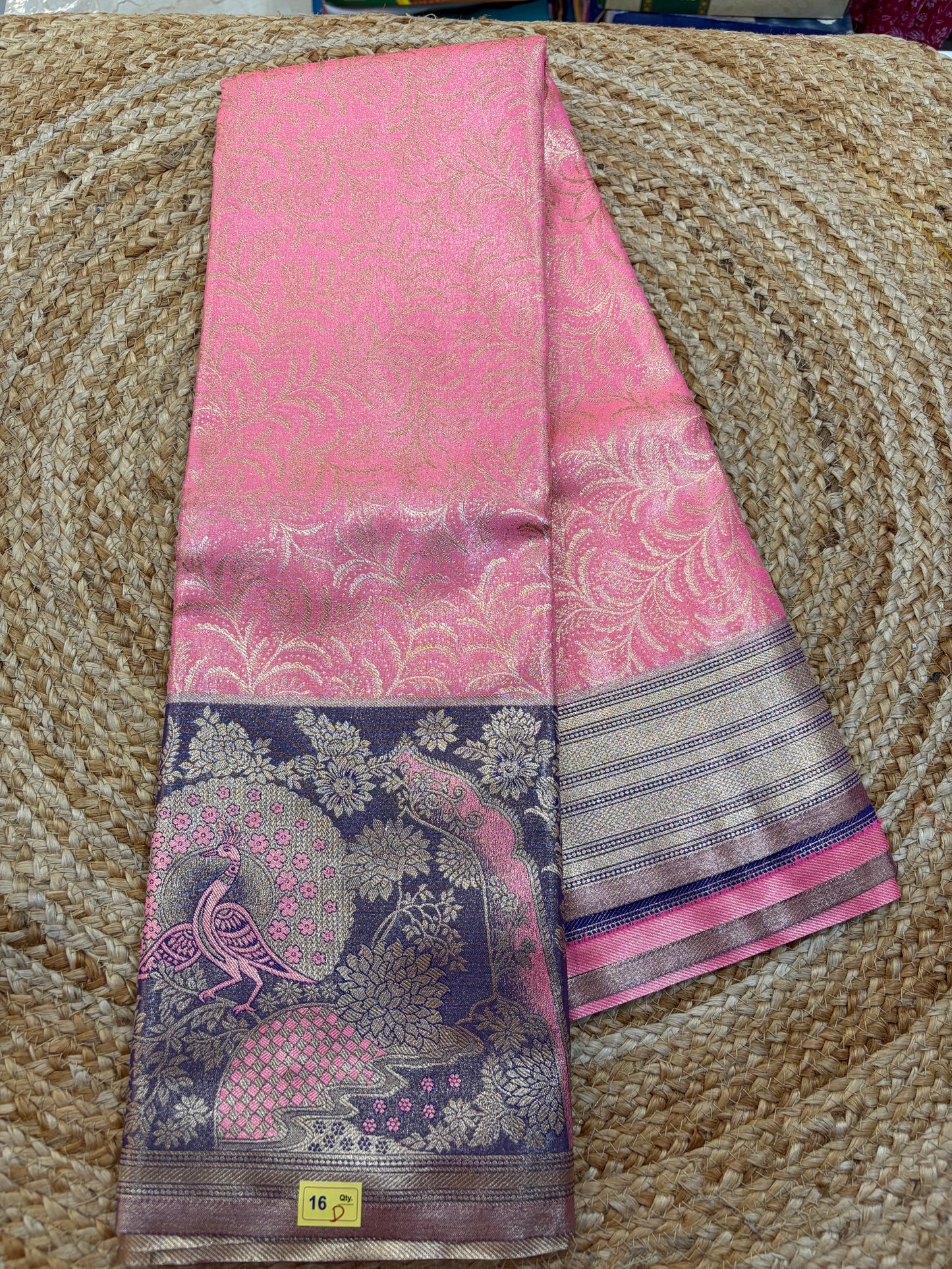 Semi Kanchi 1G gold Saree