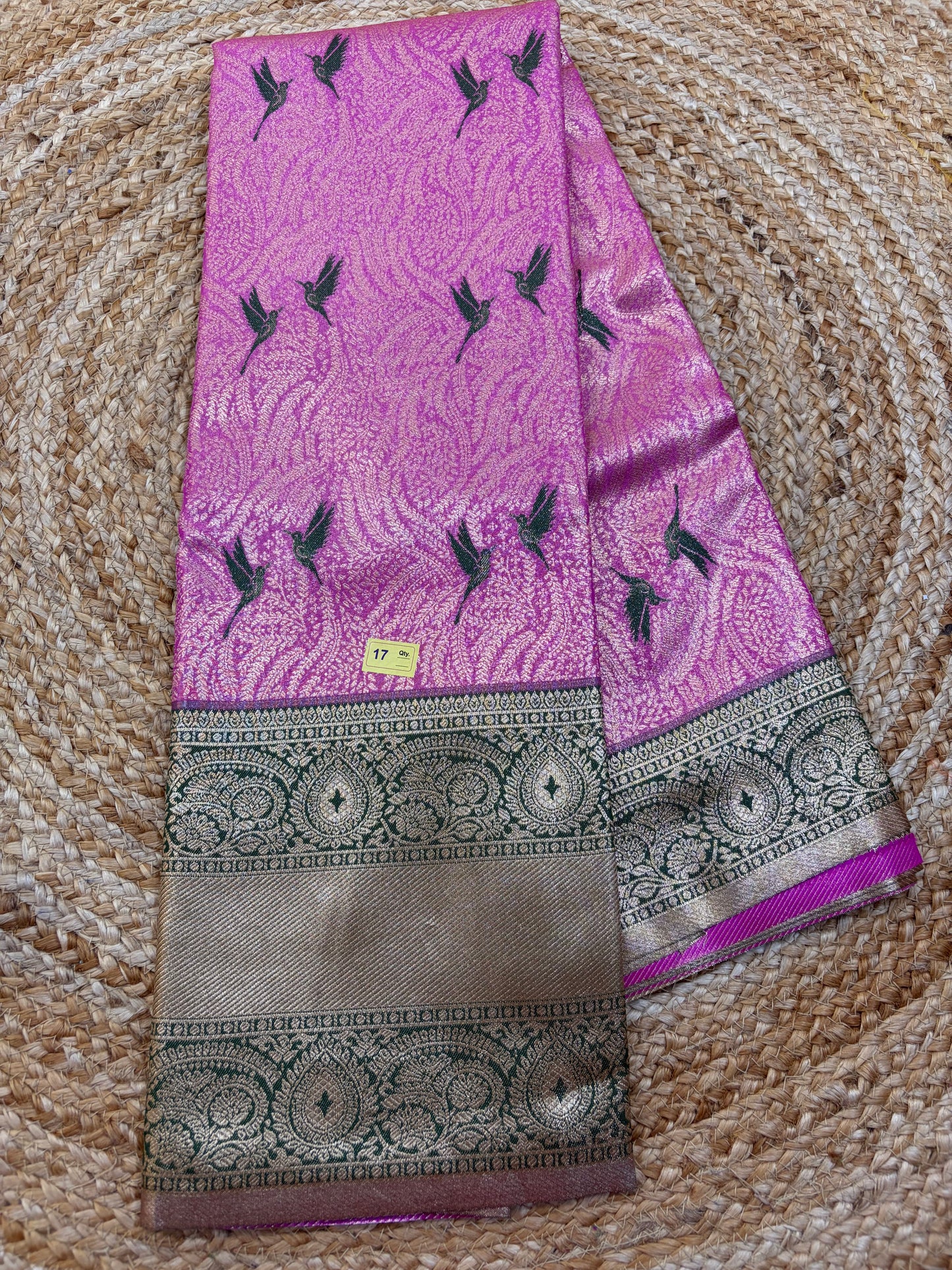 Semi Kanchi 1G gold Saree