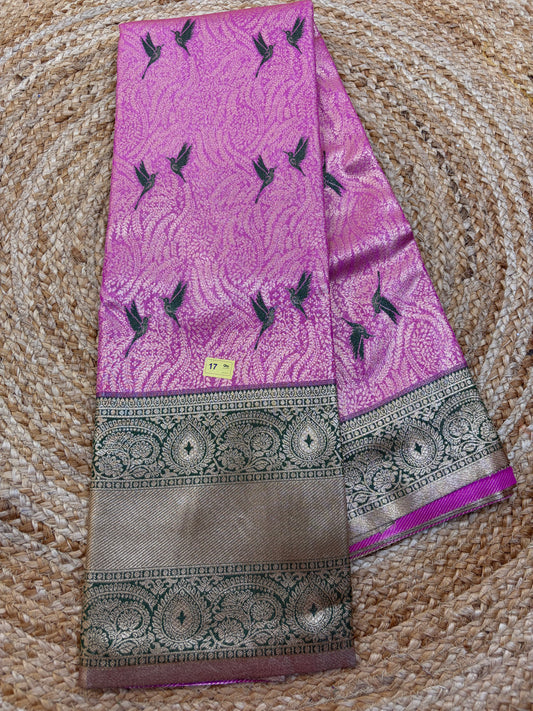 Semi Kanchi 1G gold Saree