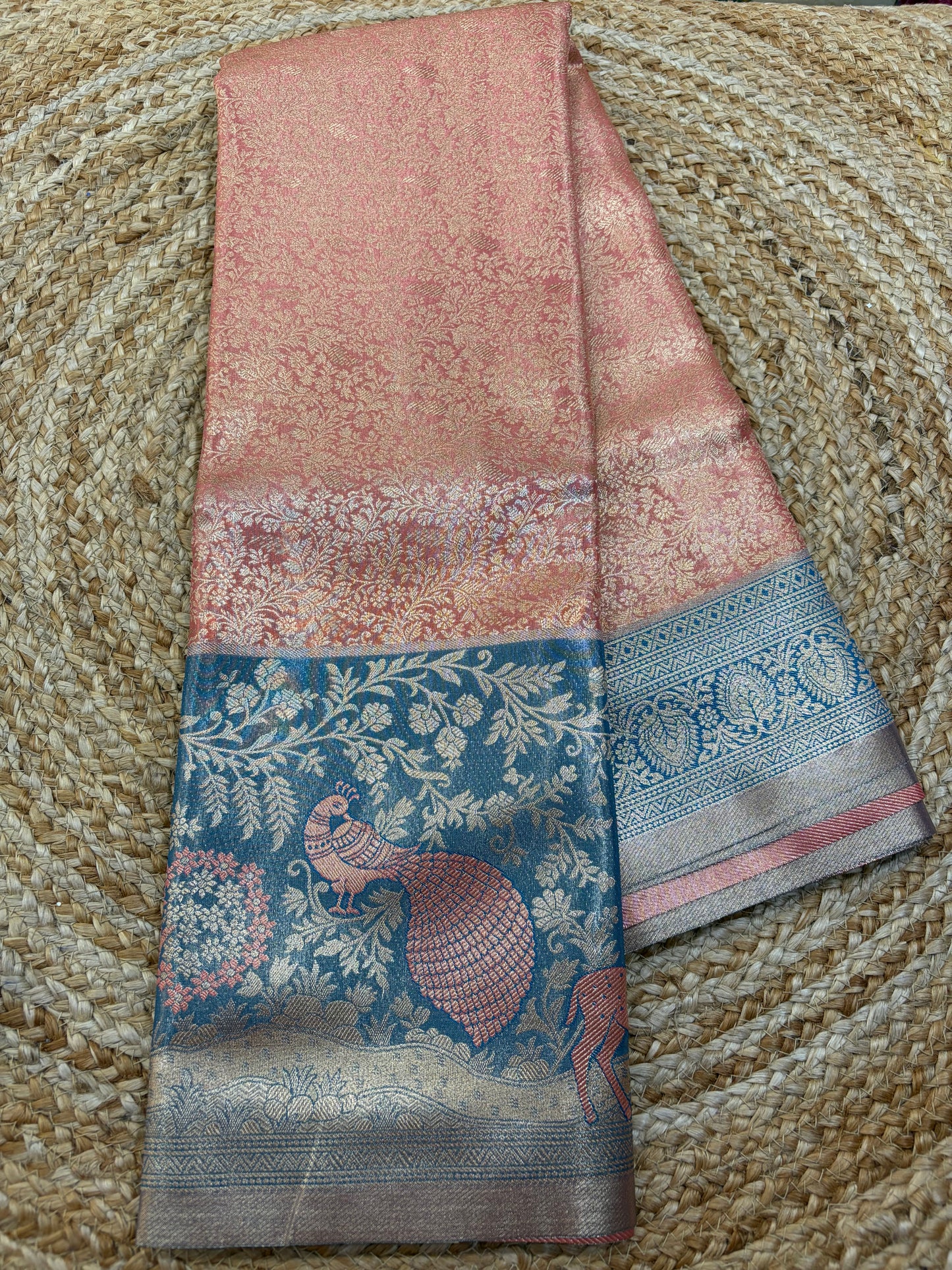 Semi Kanchi 1G gold Saree