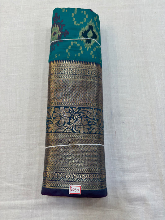 Semi Uppada Ikkat Printed Saree