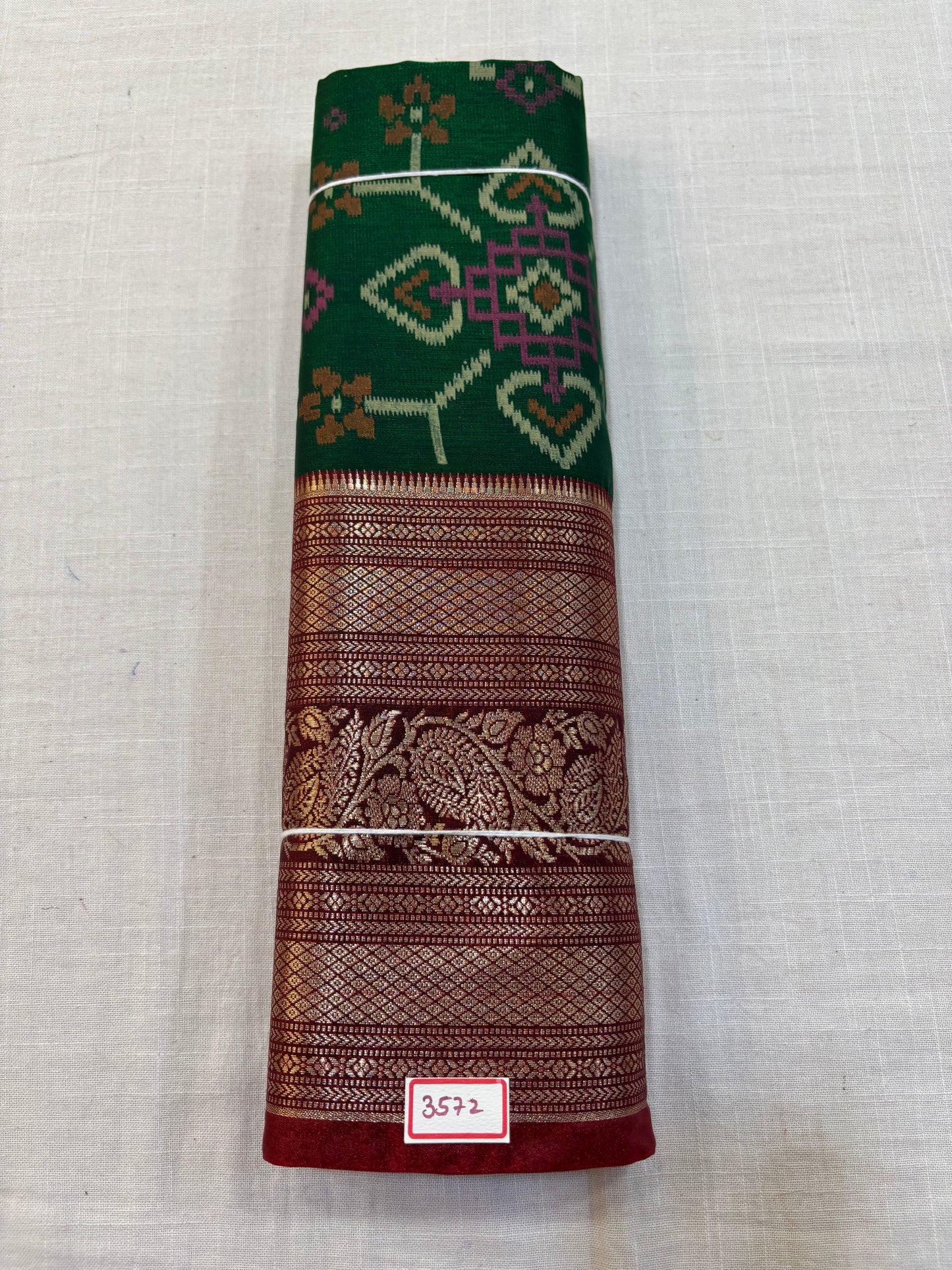 Semi Uppada Ikkat Printed Saree