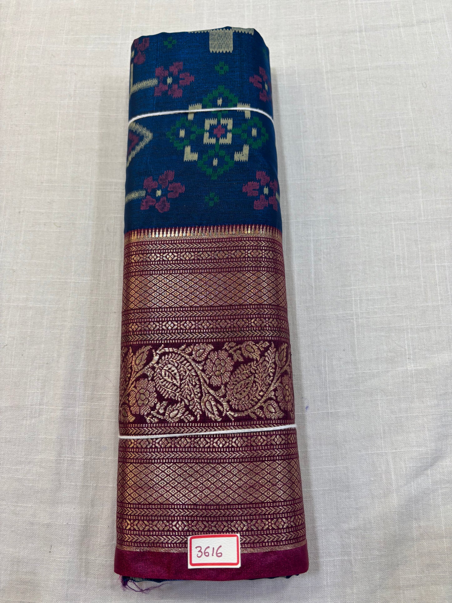 Semi Uppada Ikkat Printed Saree