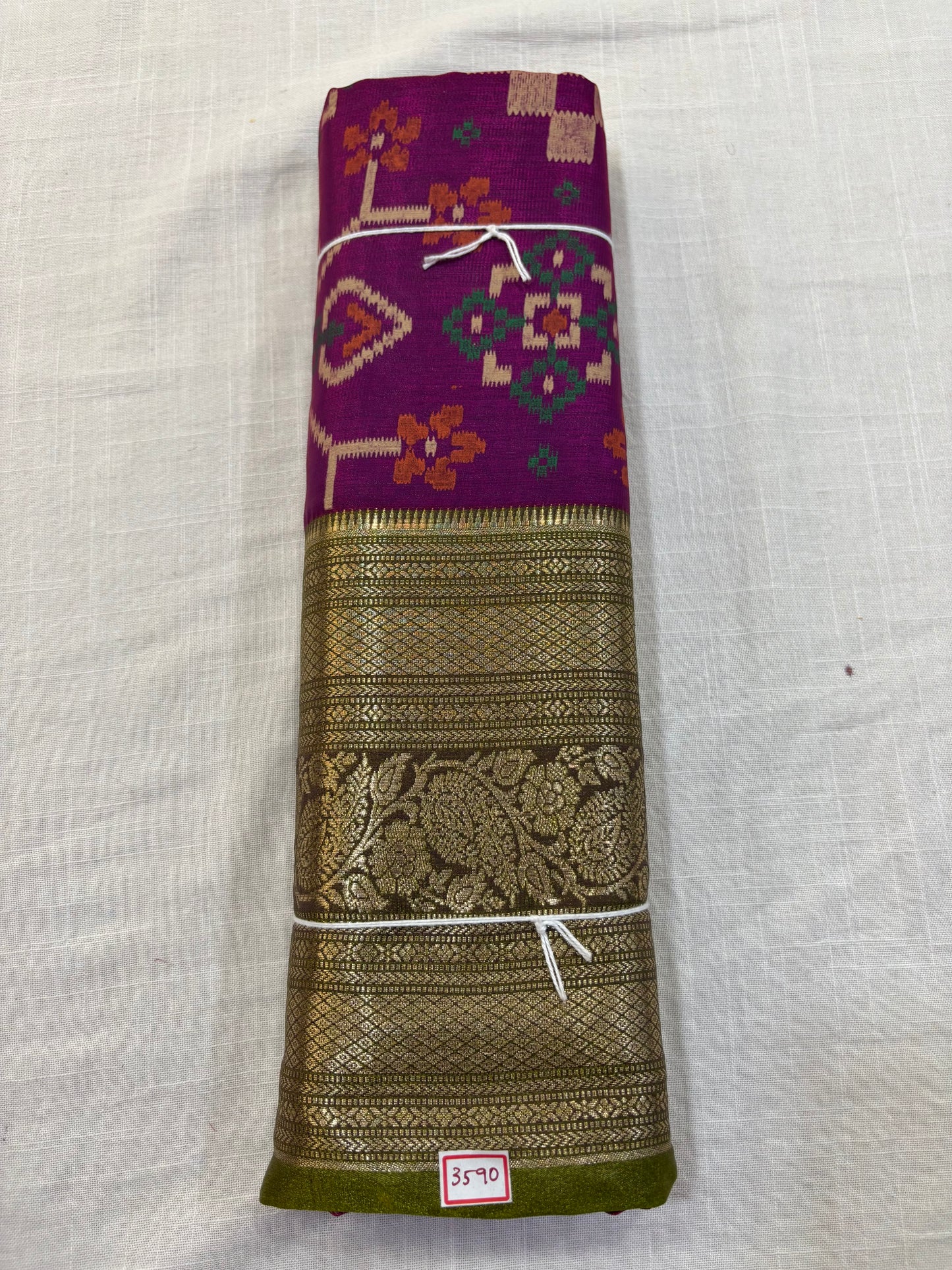 Semi Uppada Ikkat Printed Saree