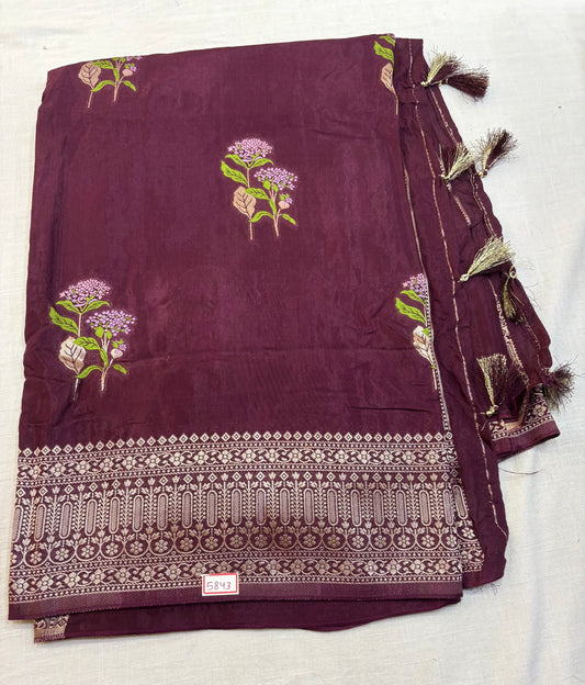 Russian Crepe saree