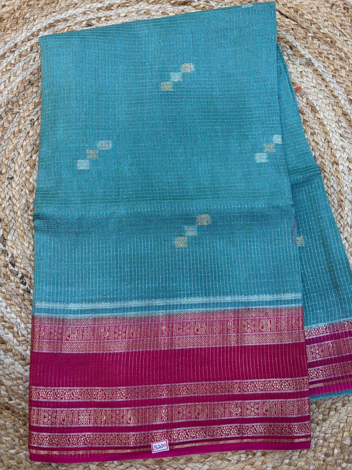 Russian Crepe Checks saree