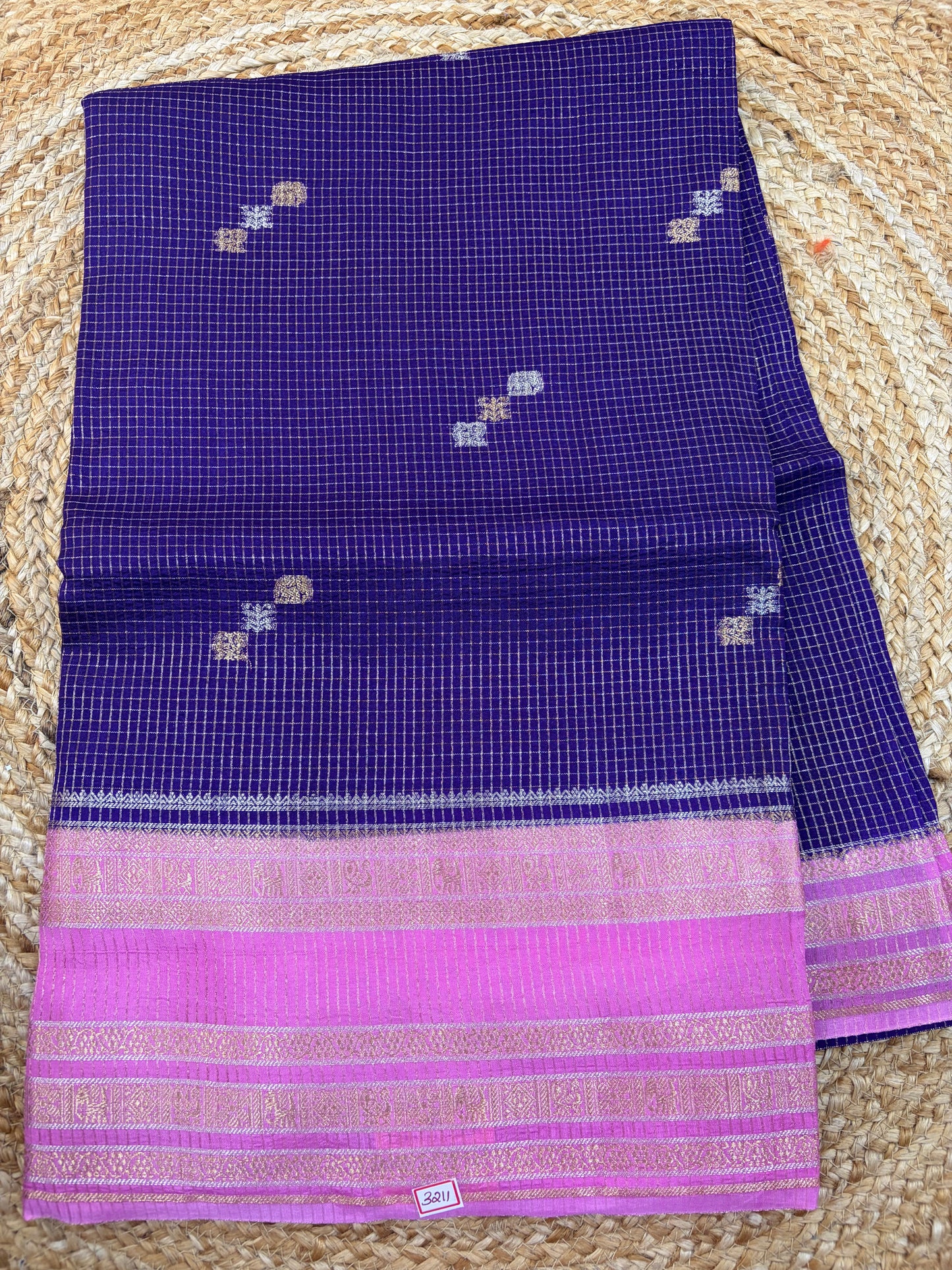 Russian Crepe Checks saree